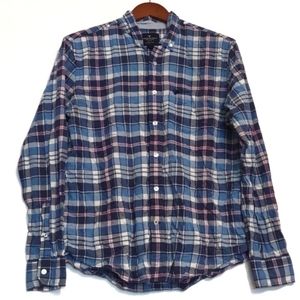 American Eagle Button Front Shirt Size Medium Plaid
